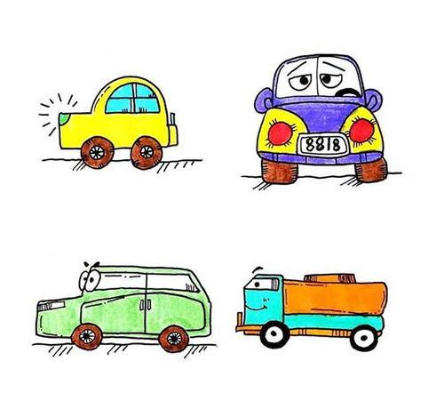 汽車簡(jiǎn)筆畫，從圖片大全看創(chuàng)意與樂趣