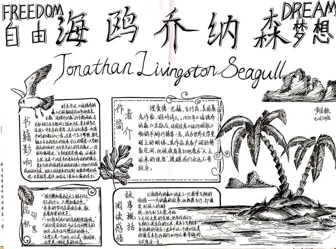 海鷗喬納森手抄報(bào)制作指南——夢(mèng)想與勇氣的飛翔