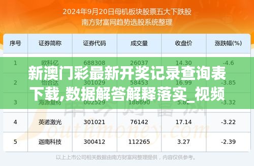 探尋新澳六開彩的歷史足跡，揭秘其輝煌的開獎記錄新澳六開彩歷史開獎記錄查詢結(jié)果今天